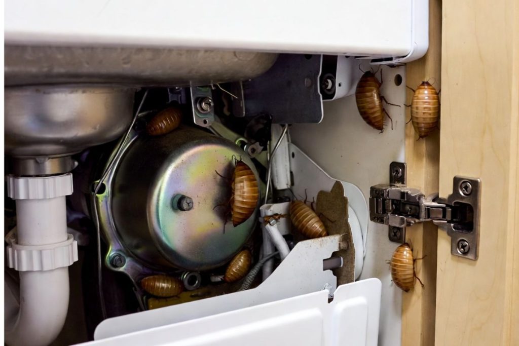 cockroach infestation signs with egg cases